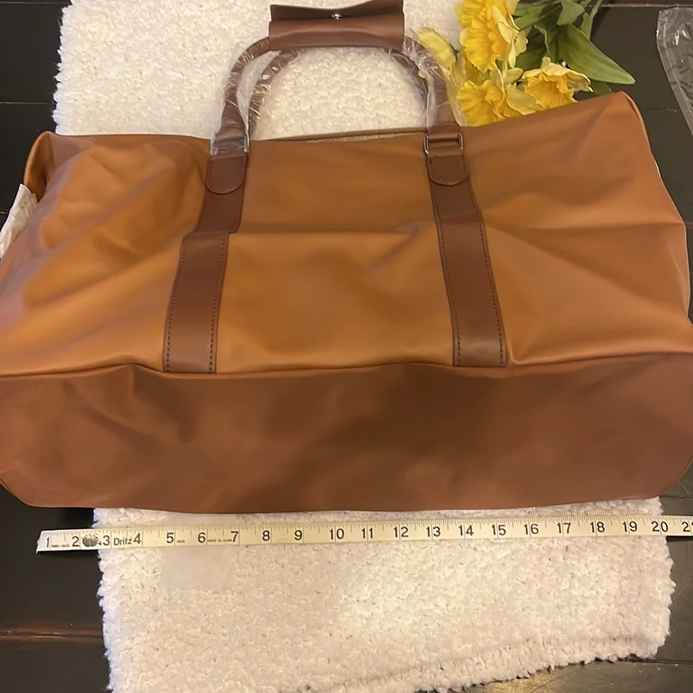 New Espresso Brown Carry-on Travel Luggage with inside Pockets 👜